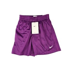 Nike Dri-FIT Basketball Shorts Purple Mesh Athletic Performance Kids Size M